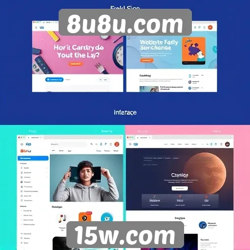 Evolução da interface de usuário em 8u8u.com